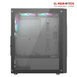 Xander CASE Hulk 4 ARGB Fans & ARGB Mesh Mid Tower Gaming Case With PSU 700W 80+ - Black