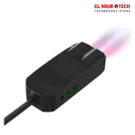 شاحن ومشترك صغير LOCK Mini Charger PRO Dual Port Type-C & Type-A مع 2 مخرج كهرباء وشحن سريع