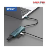 ONTEN UC120 6-in-1 USB-C to USB3.0 + 2xUSB2.0 + Type-C Input + SD / TF Card Slots Adapter USB Hub