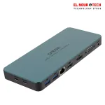 9188s USB-C Docking Station 9-in-1, VGA 1080P@60Hz, Displayport 4K, HDMI 4K, 3.5MM Jack, RJ45 1000M, USB 3.0 X2, USB-C Data, USB-C PD 3.0 @100W