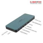 9188s USB-C Docking Station 9-in-1, VGA 1080P@60Hz, Displayport 4K, HDMI 4K, 3.5MM Jack, RJ45 1000M, USB 3.0 X2, USB-C Data, USB-C PD 3.0 @100W