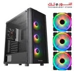 Thermaltake V200 Tempered Glass + 600W + 3 RGB Fans