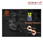 TechnoZone K33 Backlit LED Gaming Headset - Black