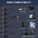 ONIKUMA K19 Gaming Headset for Xbox one PS4, RGB LED PC Gamer Headphones with Microphone Computer Xbox one s Playstation 4 Xbox 1 x Games Mic