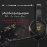 ONIKUMA K19 Gaming Headset for Xbox one PS4, RGB LED PC Gamer Headphones with Microphone Computer Xbox one s Playstation 4 Xbox 1 x Games Mic