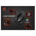 TechnoZone K35 Backlit LED Gaming Headset - Black