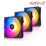 DEEPCOOL RF120 FS 3in1 3X120mm RGB LED PWM Fans with Fan Hub and Extension