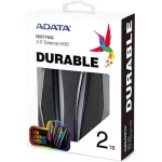 ADATA HD770G 2TB RGB USB 3.2 IP68 Waterproof Dropproof Dustproof External HDD Black