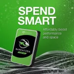 Seagate BarraCuda 2TB Internal Hard Drive HDD – 3.5 Inch SATA 6 Gb/s 7200 RPM 64MB Cache for Computer Desktop PC