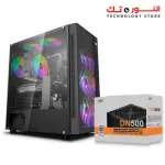 DEEPCOOL MATREXX 55 MESH ADD-RGB 4F Mid Tower Gaming Cabinet/Computer Case with 4 ARGB Fans + PSU 500w