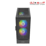ANTCH NX410 NX Series-Mid Tower Gaming Case 3FAN ( 2 ARGB + 1 120 ) BLACK + PSU 650w Bronze 80+