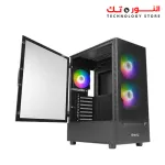ANTCH NX410 NX Series-Mid Tower Gaming Case 3FAN ( 2 ARGB + 1 120 ) BLACK + PSU 650w Bronze 80+