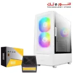 ANTCH NX410 NX Series-Mid Tower Gaming Case 3FAN ( 2 ARGB + 1 120 ) WHITE + PSU 650w Bronze 80+