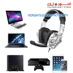 Sades SA708GT Gaming Headset Single 3.5mm Jack Over Ear Gamer Headphones with Microphone and PC Adapter for Xbox One/PS4/PlayStation