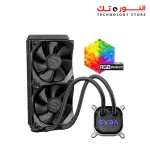 Cooler EVGA CLC 240mm, All-In-1 RGB LED CPU Liquid, 2x FX12 120mm PWM Fans, Intel, AMD