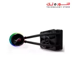 ASUS ROG RYUO 120 all-in-one liquid CPU cooler with color OLED Aura Sync RGB and ROG 120mm radiator fan