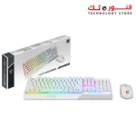 MSI VIGOR GK30 RGB GAMING COMBO (CLUTCH GM11+GK30) White - ARABIC