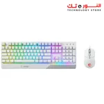 MSI VIGOR GK30 RGB GAMING COMBO (CLUTCH GM11+GK30) White - ARABIC