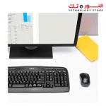 Logitech MK330 Wireless Keyboard and Mouse Combo for Windows, 2.4 GHz Wireless with USB-Receiver, Portable Mouse, Multimedia Keys, Long Battery Life, PC/Laptop, QWERTY UK Layout - Black