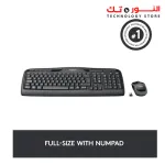 Logitech MK330 Wireless Keyboard and Mouse Combo for Windows, 2.4 GHz Wireless with USB-Receiver, Portable Mouse, Multimedia Keys, Long Battery Life, PC/Laptop, QWERTY UK Layout - Black