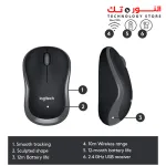 Logitech MK330 Wireless Keyboard and Mouse Combo for Windows, 2.4 GHz Wireless with USB-Receiver, Portable Mouse, Multimedia Keys, Long Battery Life, PC/Laptop, QWERTY UK Layout - Black