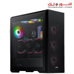 XPG Defender Mid Tower ATX Computer Case, MESH Front Panel, RGB Effect Efficient Airflow, Tempered Glass, x3 XPG VENTO 120 ARGB Fans, Removable Dust Filter, Black