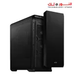 XPG Defender Mid Tower ATX Computer Case, MESH Front Panel, RGB Effect Efficient Airflow, Tempered Glass, x3 XPG VENTO 120 ARGB Fans, Removable Dust Filter, Black