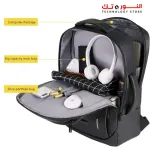 MEINAILI  "1901 15.6 - inch Business Waterproof Multifunction Laptop Backpack With USB Outport - Black "