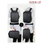 MEINAILI  "1901 15.6 - inch Business Waterproof Multifunction Laptop Backpack With USB Outport - Black "