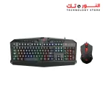 Redragon S101-1 Gaming Keyboard Mouse Combo, RGB LED Backlit 104 Keys USB Wired Ergonomic Wrist Rest Keyboard, Programmable 6 Button Mouse for Windows PC Gamer - [Keyboard Mouse Set]