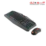 Redragon S101-1 Gaming Keyboard Mouse Combo, RGB LED Backlit 104 Keys USB Wired Ergonomic Wrist Rest Keyboard, Programmable 6 Button Mouse for Windows PC Gamer - [Keyboard Mouse Set]