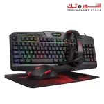 REDRAGON S101-BA-2 4x1 WIRED RGB BACKLIT GAMING KEYBOARD AND MOUSE, GAMING MOUSE PAD, GAMING HEADSET COMBO ALL IN 1 PC GAMER BUNDLE FOR WINDOWS PC – (BLACK)