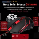 Redragon K552-BB Mechanical Gaming Keyboard and Mouse Combo &amp; Large Mouse Pad &amp; PC Gaming Headset with Mic, 87 Key RED LED Backlit Keyboard for Windows PC (Keyboard, Mouse, Headset Mousepad Set)