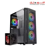 XIGMATEK Master X Gaming MID-TOWER CASE  + 600W Psu 80plus + 4FAN ARGB