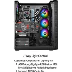 Thermaltake Water 3.0 ARGB Motherboard Sync Edition AMD/Intel LGA1200 Ready360 All-in-One Liquid Cooling System 120mm High Efficiency Radiator CPU Cooler CL-W234-PL12SW-A