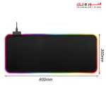 TechnoZone GMS-WT-5 RGB Gaming Mouse Pad 30x80 CM - Black