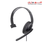 Manhattan 179874 HP-347 Single-sided on-ear USB Headset Wired - Black