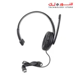 Manhattan 179874 HP-347 Single-sided on-ear USB Headset Wired - Black