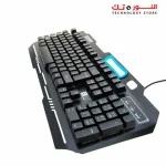 2B (KB344) 4 in 1 Gaming Combo - Wired Metal Back lighting Keyboard - Mouse-Pad - Wired Mouse and Wired Gaming headphone