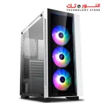 DEEPCOOL MATREXX 55 V3 ADD-RGB 3F WH PC case E-ATX Supported,Motherboard or Button Control of SYNC of Addressable RGB Devices of Any Brands 3x120mm ADD-RGB Fans Pre-Installed -White Color