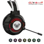 AULA S602 RGB Virtual 7.1 Surround Sound GAMING Headphone With 360° Microphone – USB 7.1