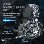 ONIKUMA K5 CAMOUFLAGE Gaming Headset with Mic Noise Canceling Blue LED Light For Mobile PC PS4 Mac Xbox One