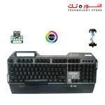 TechnoZone E12 - Man of steel RGB Mechanical Gaming Keyboard - Black/Gray - Blue Switch