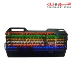 TechnoZone E12 - Man of steel RGB Mechanical Gaming Keyboard - Black/Gray - Blue Switch
