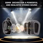 Onikuma K20 Camo Grey Gaming Headset with Surround Sound PS4 Headphones with Mic Works with Xbox One PC,RGB Lightweight Soft Earmuffs &amp; Volume Control