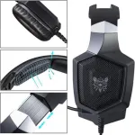 ONIKUMA Gaming Headset - Updated K8 Headset Gaming for PS4 Xbox One, Stereo Over-ear Headphones &amp; Noise-canceling Microphone with Mic for PC Computer, Black