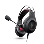 TECHNOZONE 3.5mm 2 Jack Gaming Headphone With Removable Mic &amp; RGB LED Lights K43 For Home Computer - Not for Mobile Phone