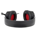 Redragon H220 THEMIS Wired Gaming Headset, Stereo Surround-Sound, Noise Cancelling Over-Ear Headphones with Mic, Volume Control, Red LED Light, Compatible with PC, PS4/3, Xbox One and Nintendo Switch