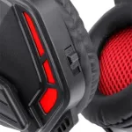 Redragon H220 THEMIS Wired Gaming Headset, Stereo Surround-Sound, Noise Cancelling Over-Ear Headphones with Mic, Volume Control, Red LED Light, Compatible with PC, PS4/3, Xbox One and Nintendo Switch