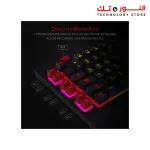 REDRAGON K512 SHIVA RGB BACKLIT MEMBRANE GAMING KEYBOARD WITH MULTIMEDIA KEYS, QUIET MECHANICAL FEELING KEYBOARD, 6 EXTRA ON-BOARD MACRO KEYS, DEDICATED MEDIA CONTROL, DETACHABLE WRIST REST